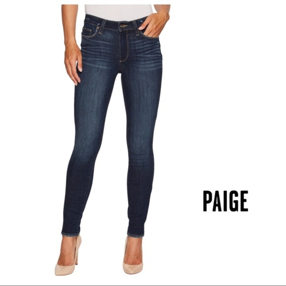 Paige Hoxton Skinny Dark Wash Jeans